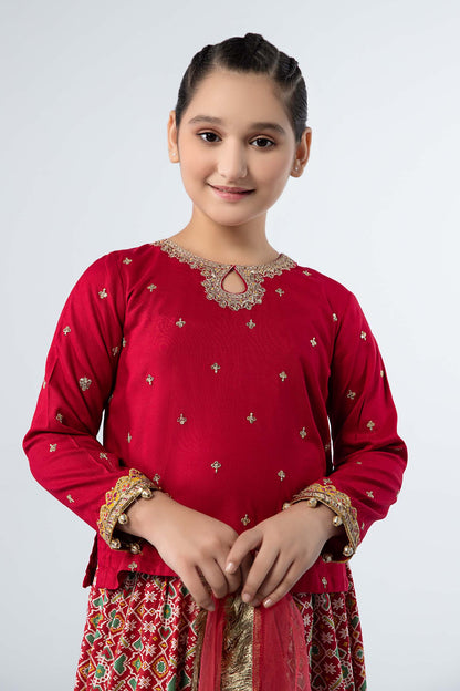 Maria B | 3 Piece Embroidered Linen Suit | MKD-W24-04 - Libasekhas