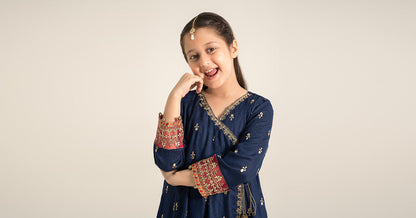 Maria B | 3 Piece Embroidered Linen Suit | MKD-W24-08 - Libasekhas