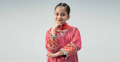 Maria B | 3 Piece Embroidered Suit | MKD-W24-11 - Libasekhas
