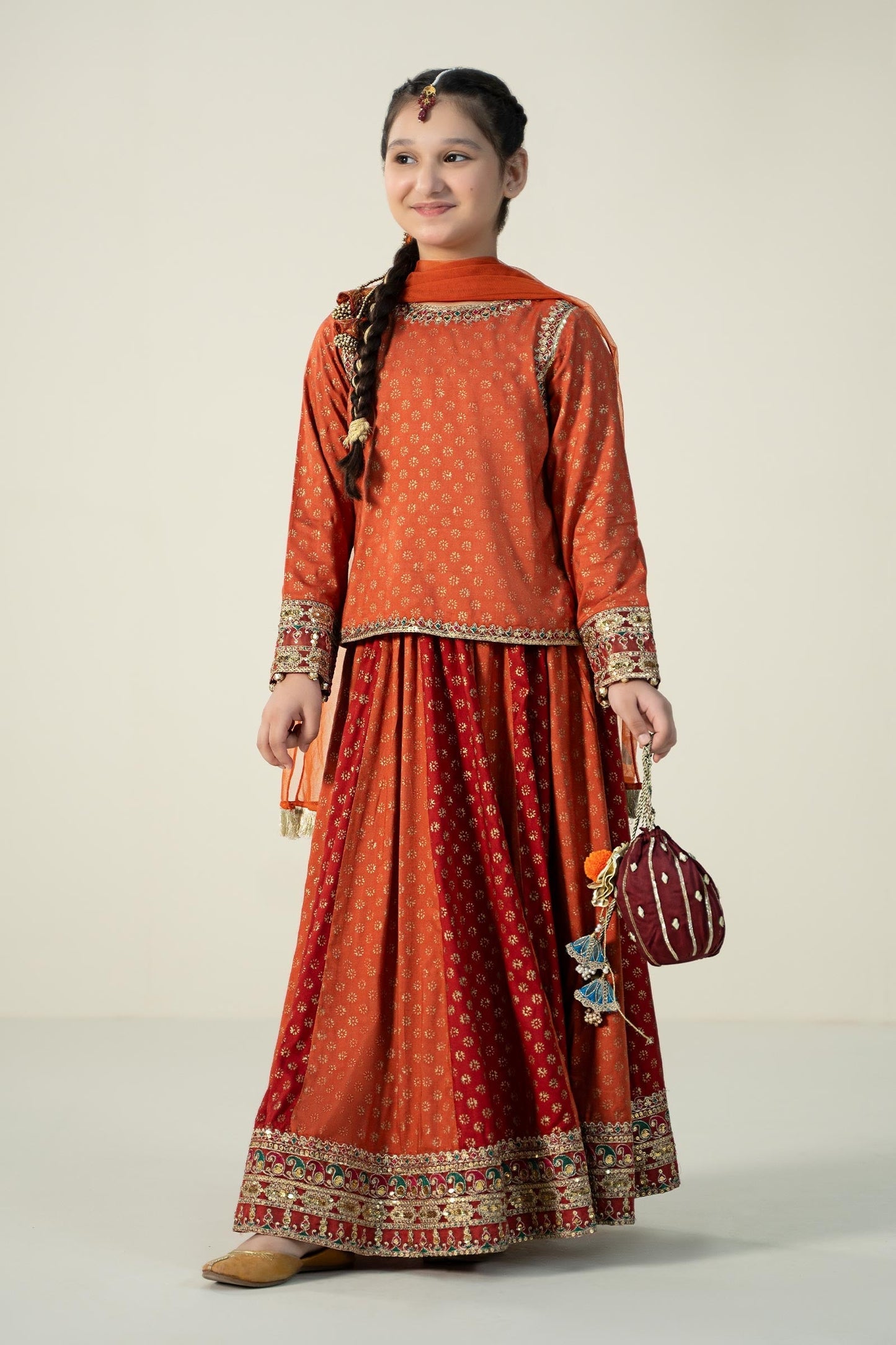 Maria B | 3 Piece Printed Linen Suit | MKD-W24-20 - Libasekhas
