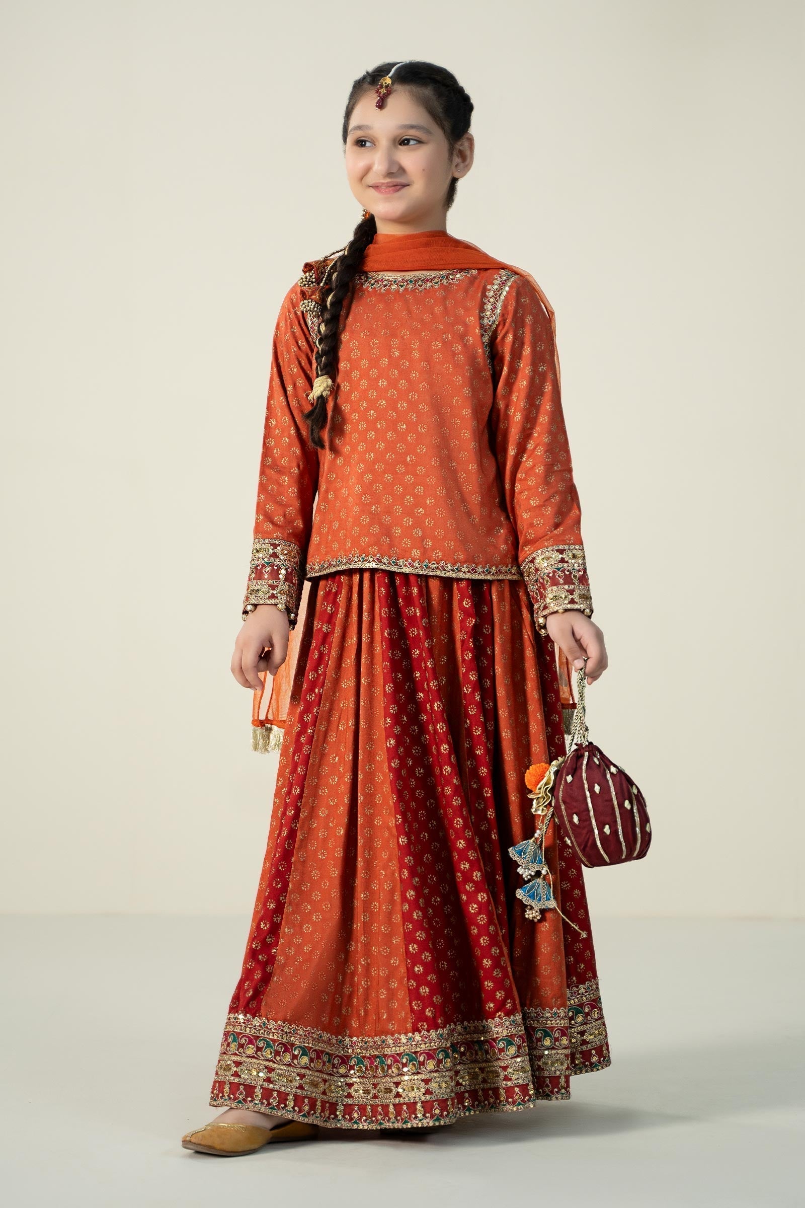 Maria B | 3 Piece Printed Linen Suit | MKD-W24-20 - Libasekhas