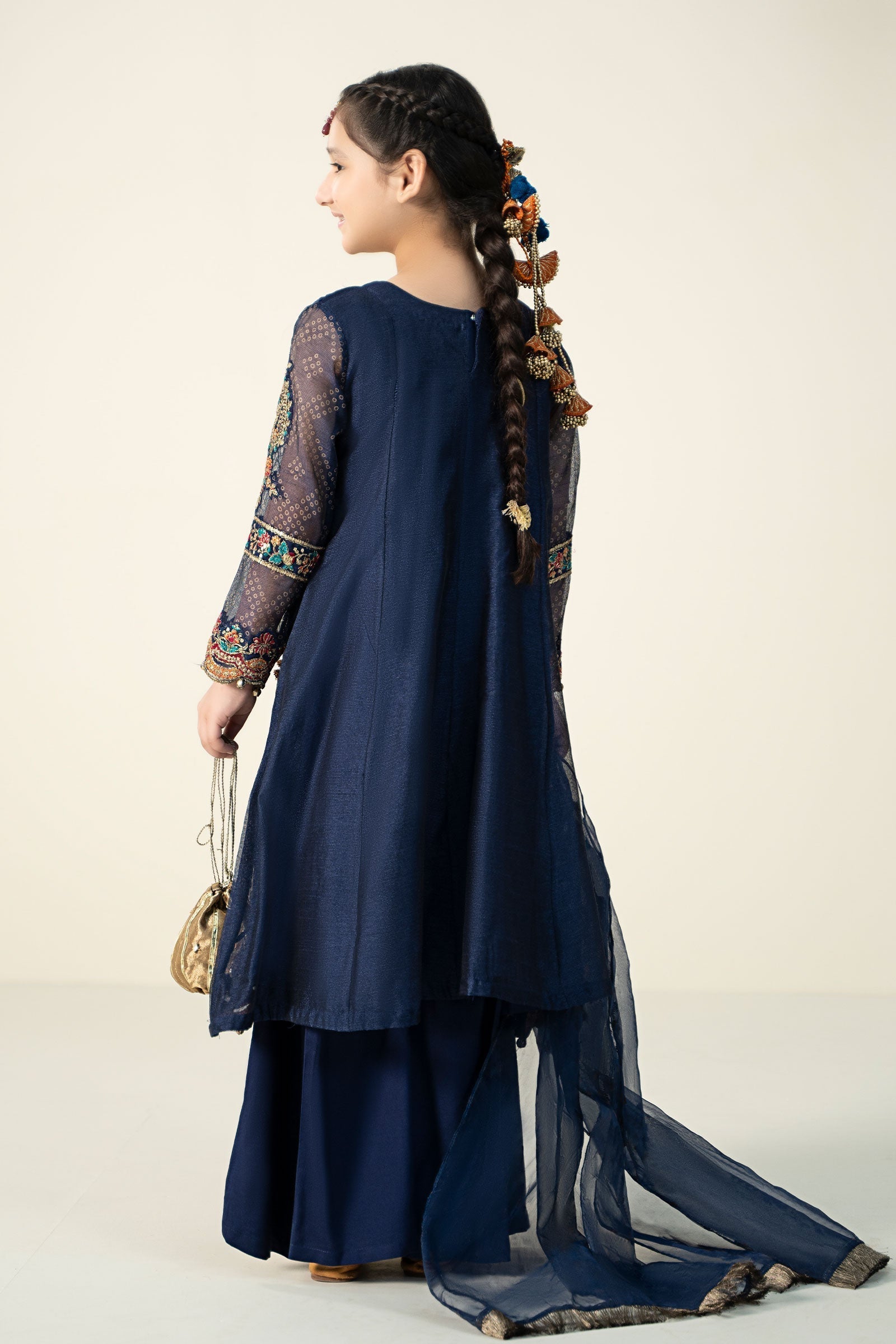 Maria B | 3 Piece Embroidered Paper Cotton Suit | MKD-W24-22 - Libasekhas
