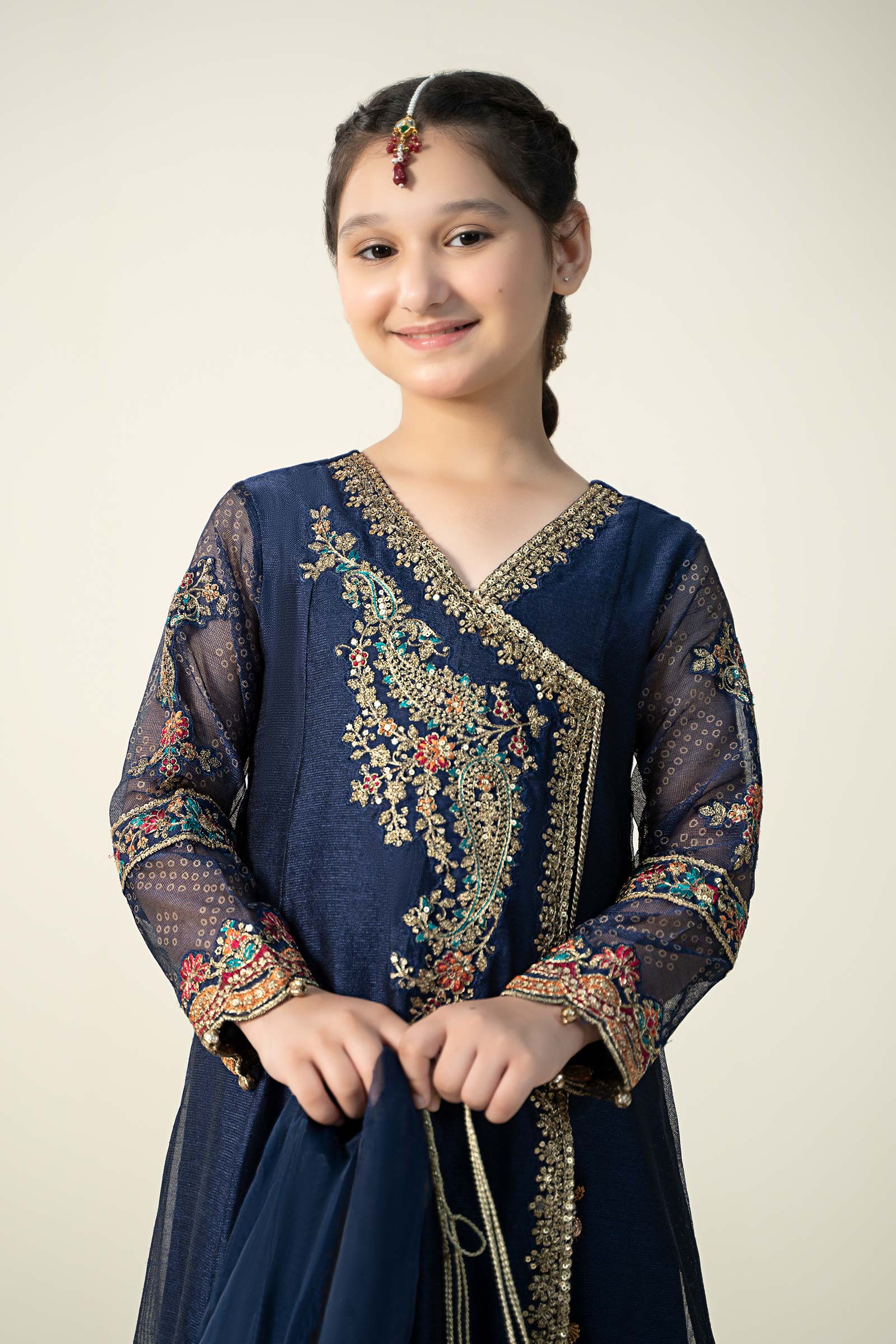 Maria B | 3 Piece Embroidered Paper Cotton Suit | MKD-W24-22 - Libasekhas