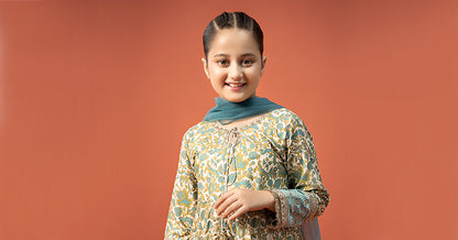 Maria B | 3 Piece Printed Linen Suit | MKD-W24-25 - Libasekhas