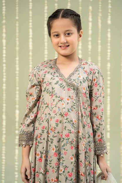 Maria B | 3 Piece Printed Linen Suit | MKD-W24-26 - Libasekhas