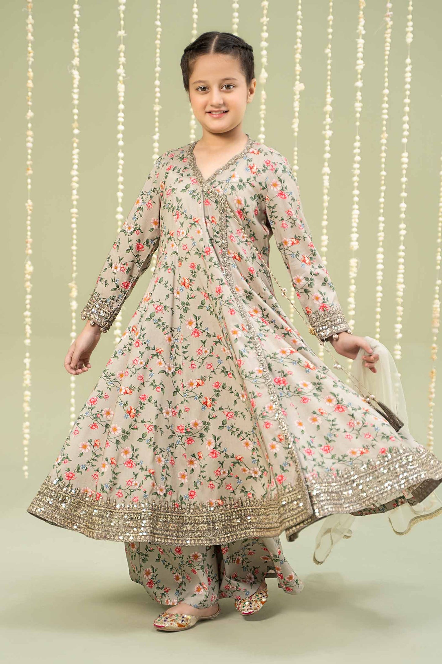 Maria B | 3 Piece Printed Linen Suit | MKD-W24-26 - Libasekhas