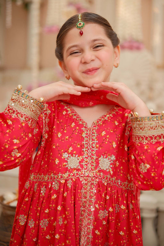 Maria B | 3 Piece Embroidered Marina Twill Suit | MKD-W24-12 - Libasekhas