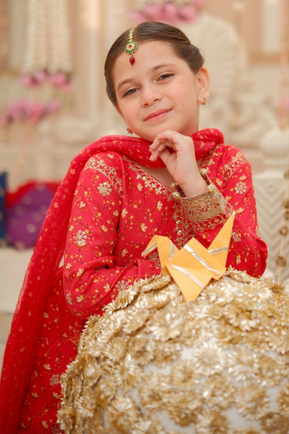 Maria B | 3 Piece Embroidered Marina Twill Suit | MKD-W24-12 - Libasekhas