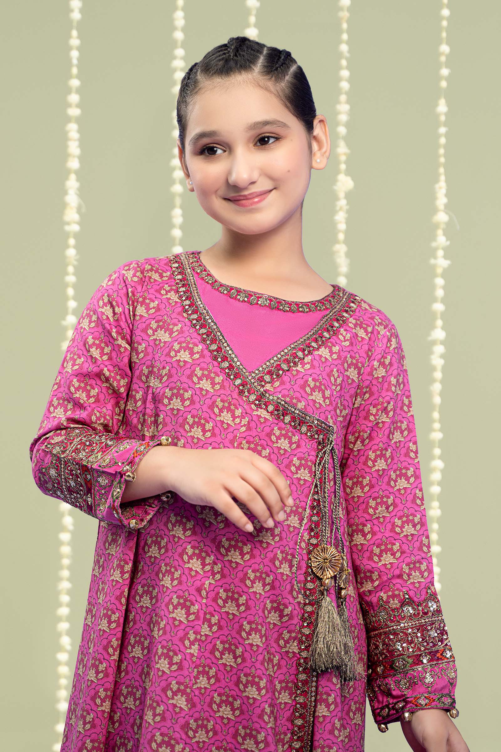 Maria B | 3 Piece Printed Linen Suit | MKD-W24-16 - Libasekhas