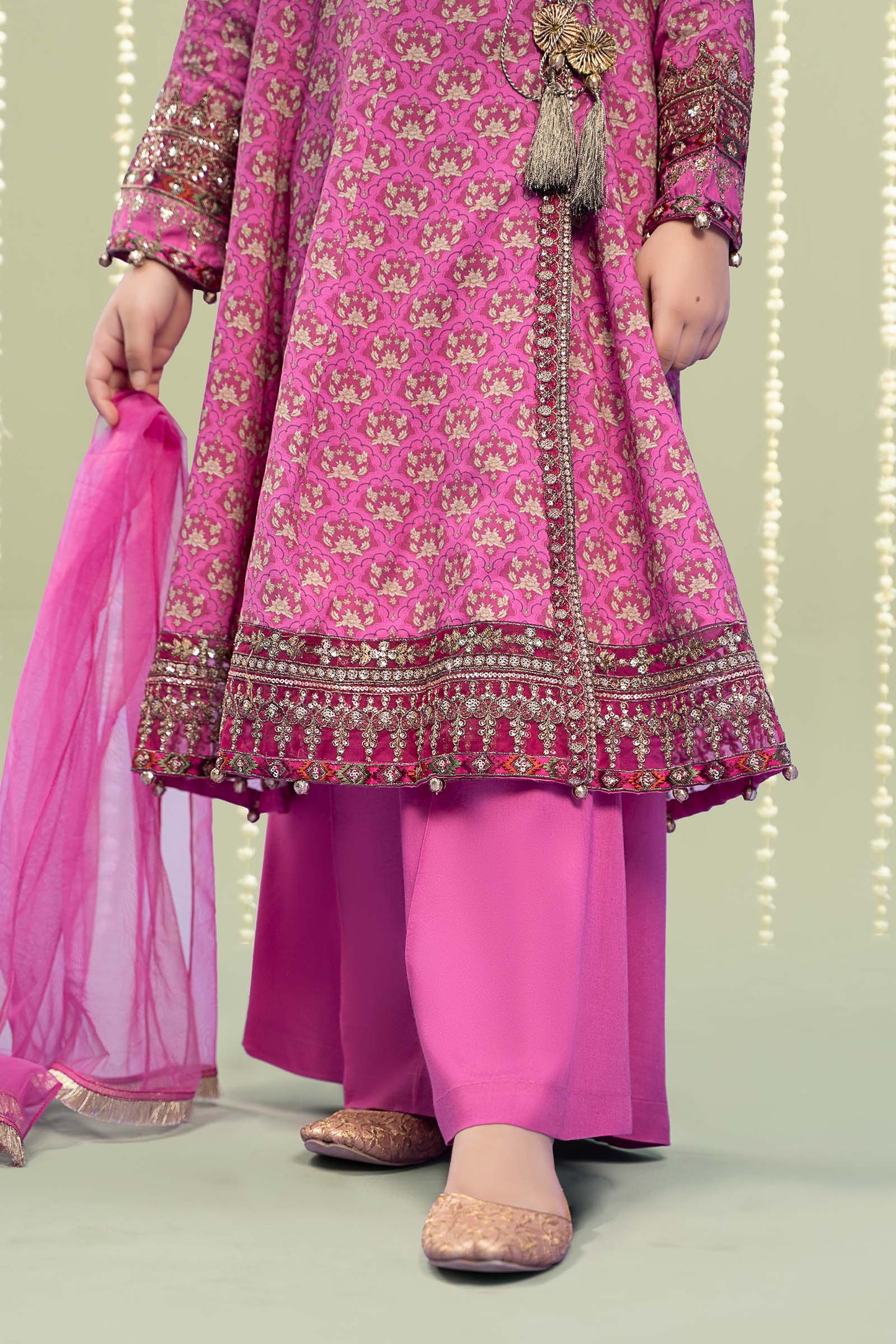 Maria B | 3 Piece Printed Linen Suit | MKD-W24-16 - Libasekhas