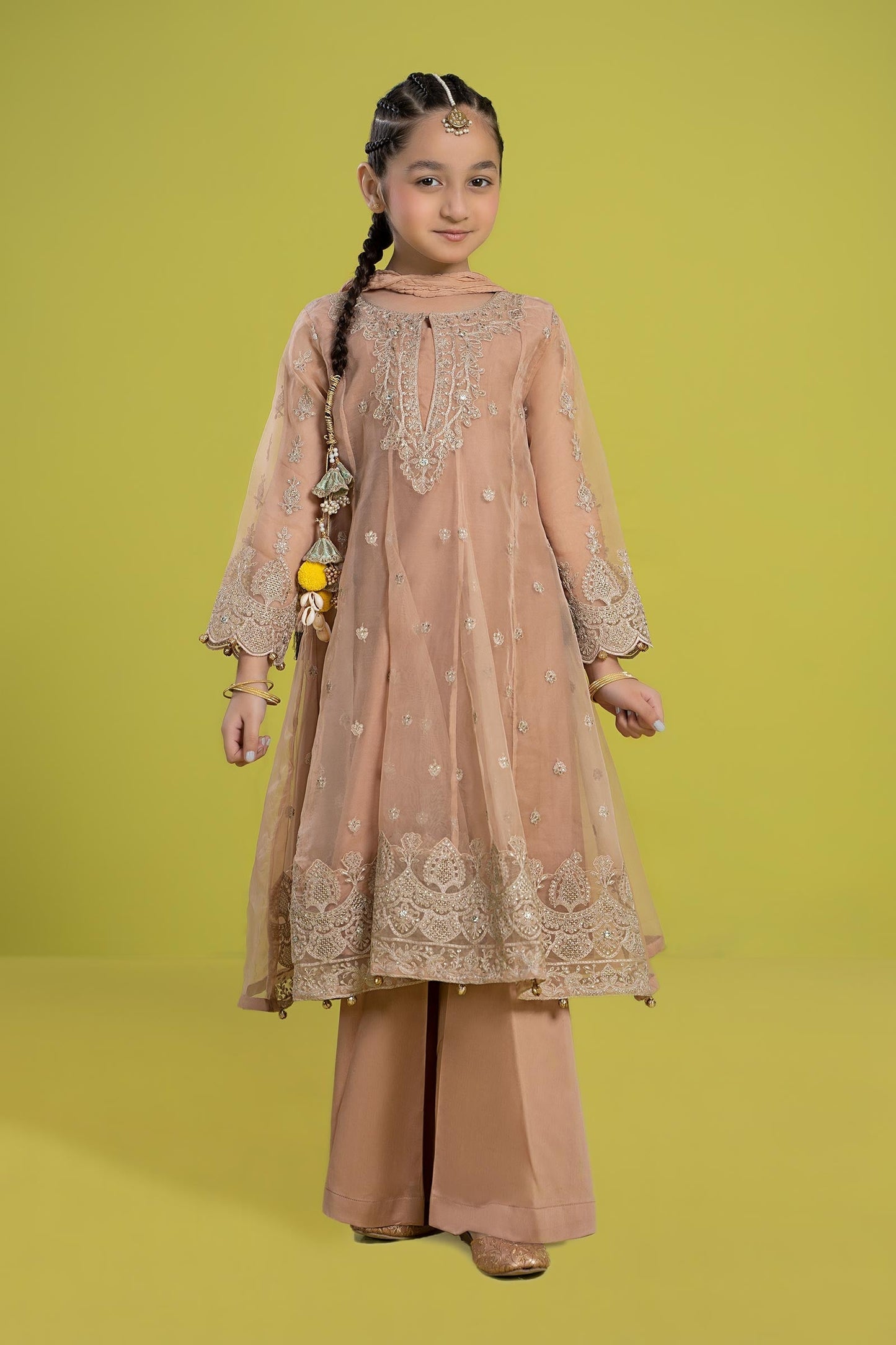 Maria B | 3 Piece Embroidered Organza Suit | MKS-EF24-05 - Libasekhas
