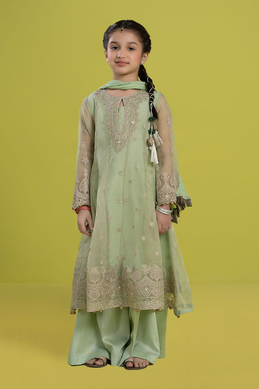 Maria B | 3 Piece Embroidered Organza Suit | MKS-EF24-05 - Libasekhas