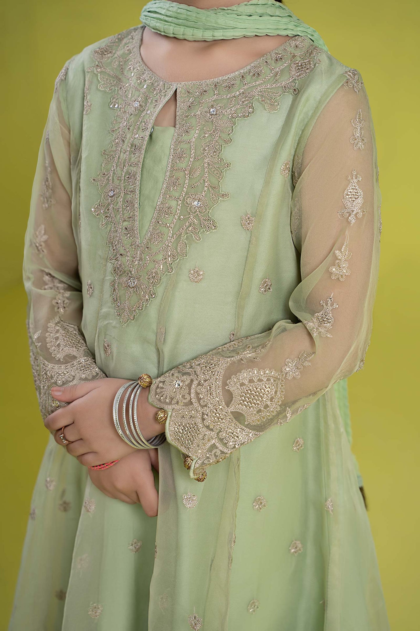 Maria B | 3 Piece Embroidered Organza Suit | MKS-EF24-05 - Libasekhas