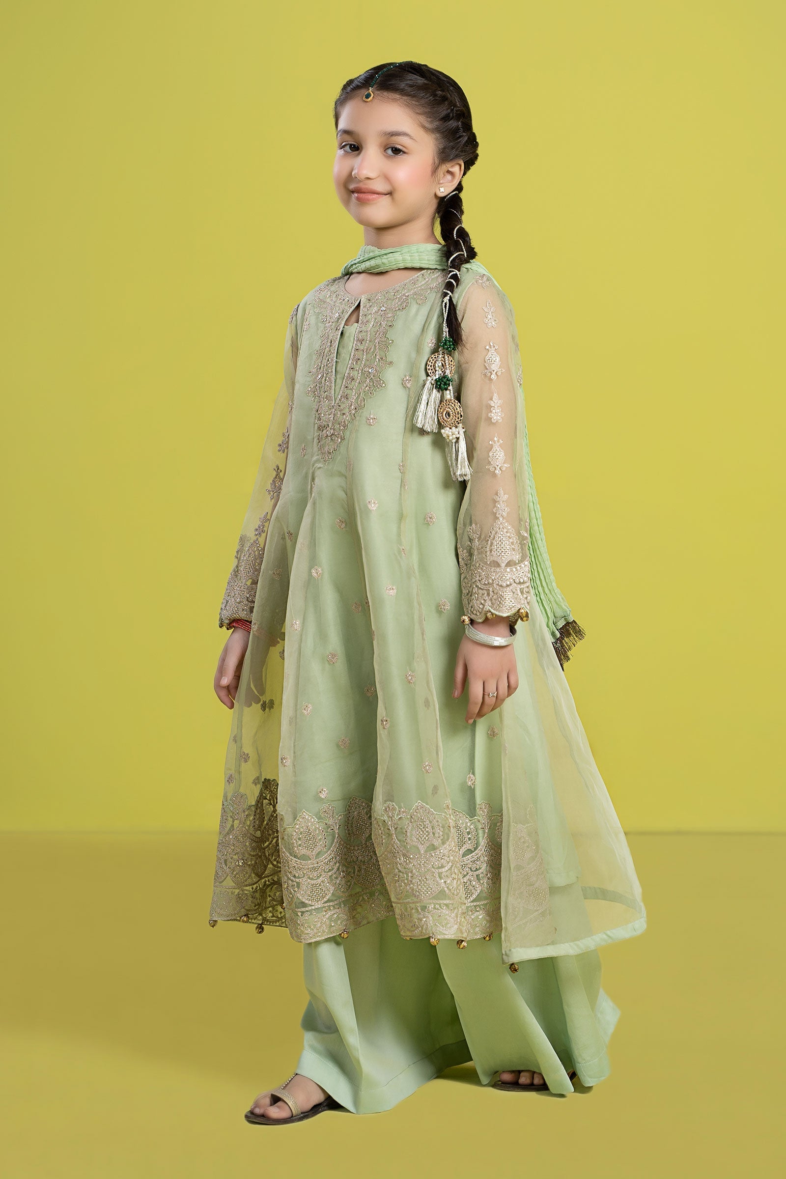 Maria B | 3 Piece Embroidered Organza Suit | MKS-EF24-05 - Libasekhas