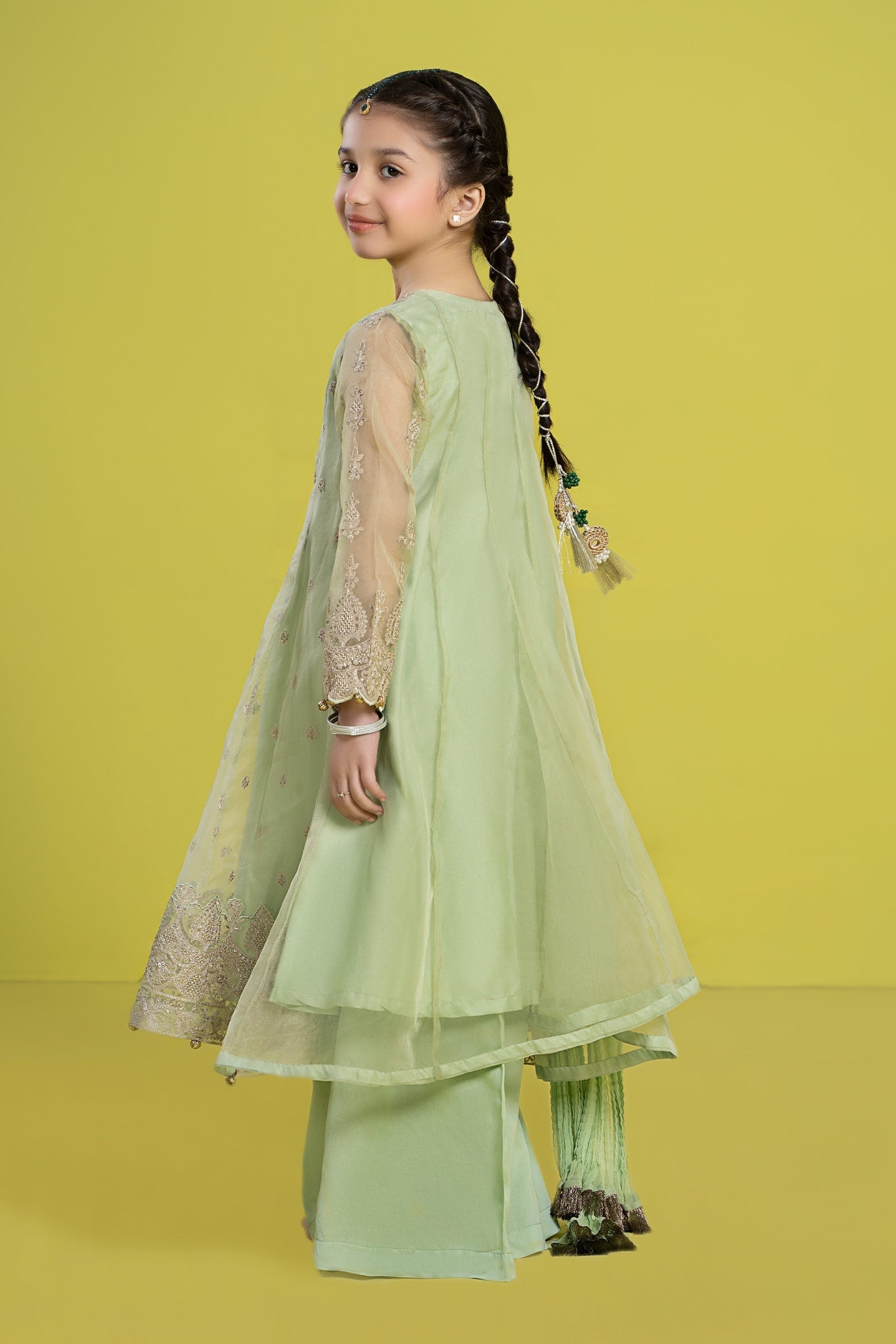 Maria B | 3 Piece Embroidered Organza Suit | MKS-EF24-05 - Libasekhas