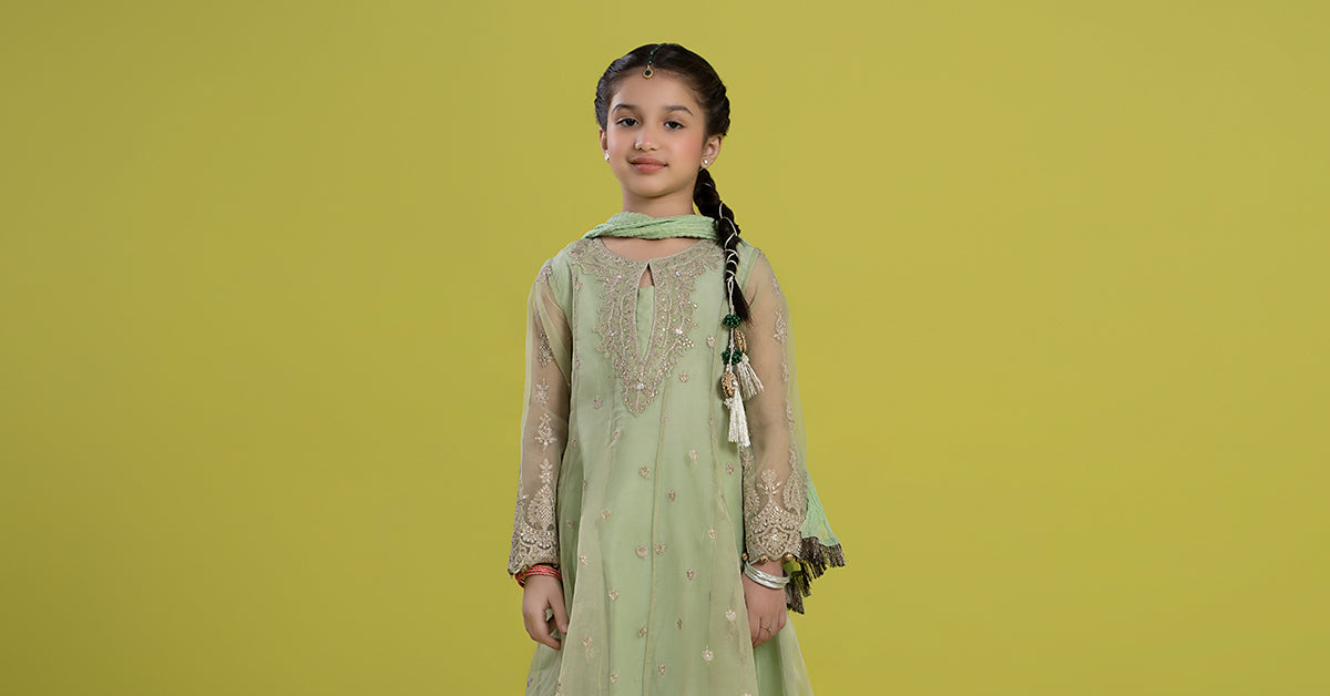 Maria B | 3 Piece Embroidered Organza Suit | MKS-EF24-05 - Libasekhas