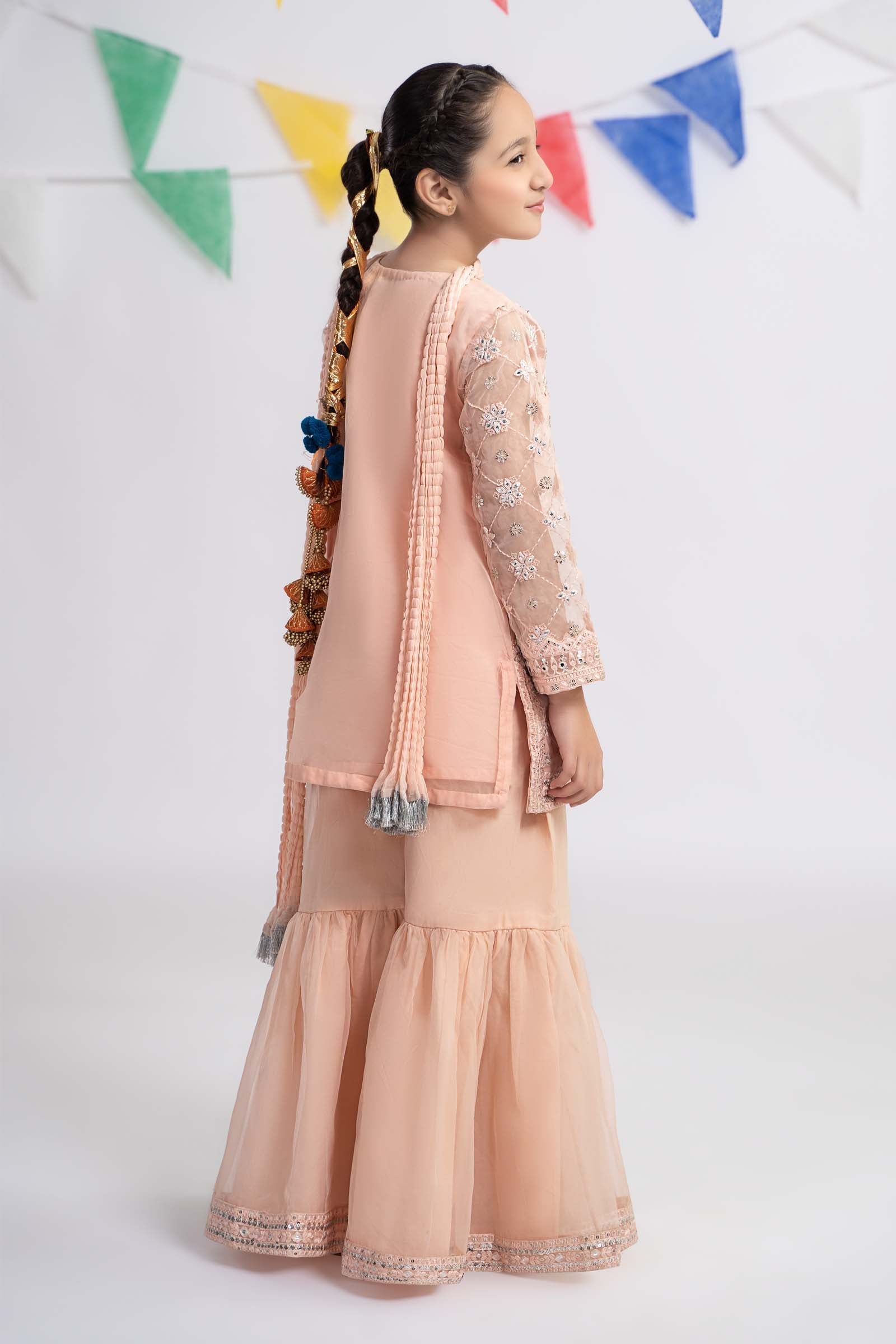 Maria B | 3 Piece Embroidered Organza Suit | MKS-EF24-11 - Libasekhas