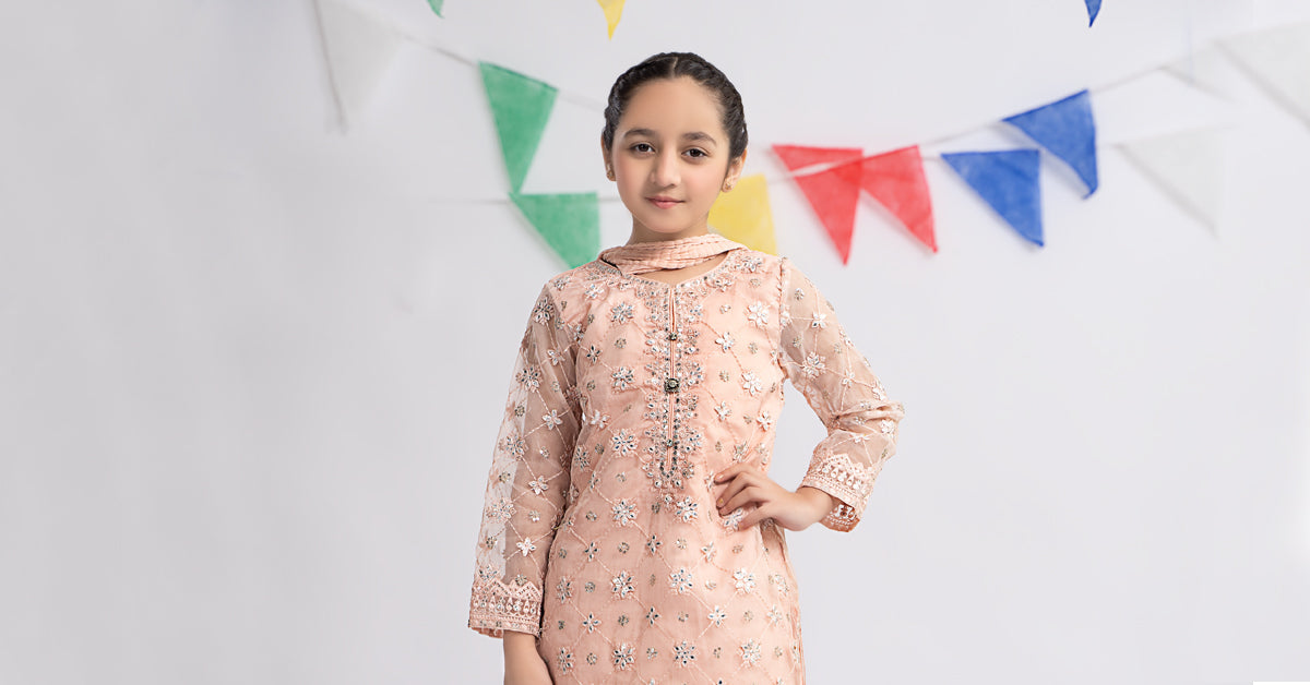 Maria B | 3 Piece Embroidered Organza Suit | MKS-EF24-11 - Libasekhas