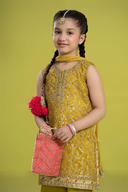 Maria B | 3 Piece Embroidered Organza Suit | MKS-EF24-14 - Libasekhas