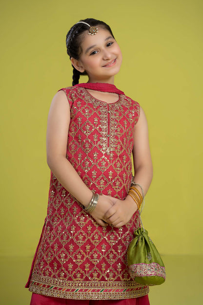 Maria B | 3 Piece Embroidered Organza Suit | MKS-EF24-14 - Libasekhas