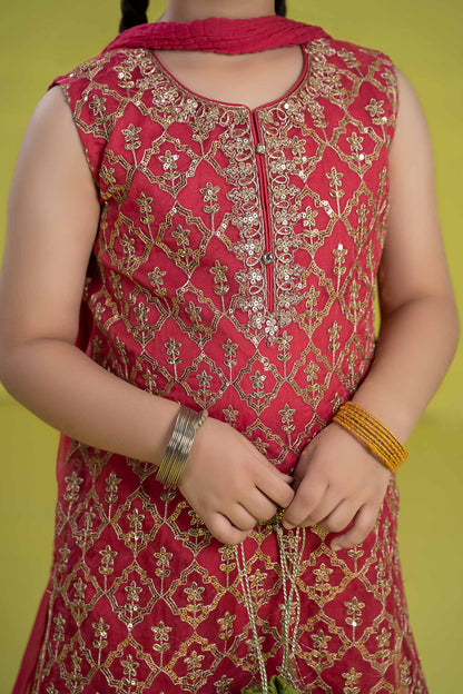 Maria B | 3 Piece Embroidered Organza Suit | MKS-EF24-14 - Libasekhas