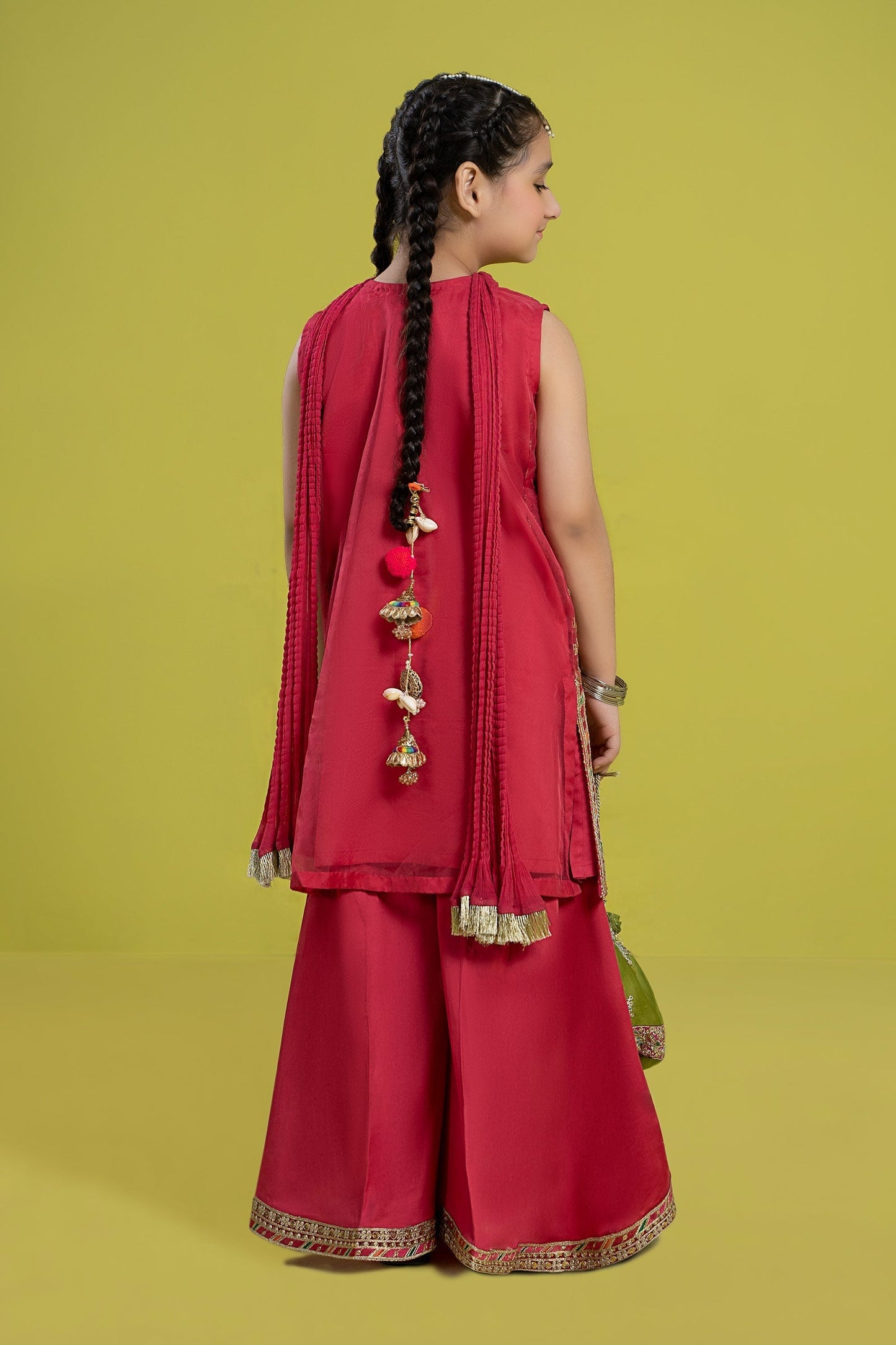 Maria B | 3 Piece Embroidered Organza Suit | MKS-EF24-14 - Libasekhas