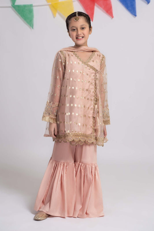 Maria B | 3 Piece Embroidered Organza Suit | MKS-EF24-18 - Libasekhas