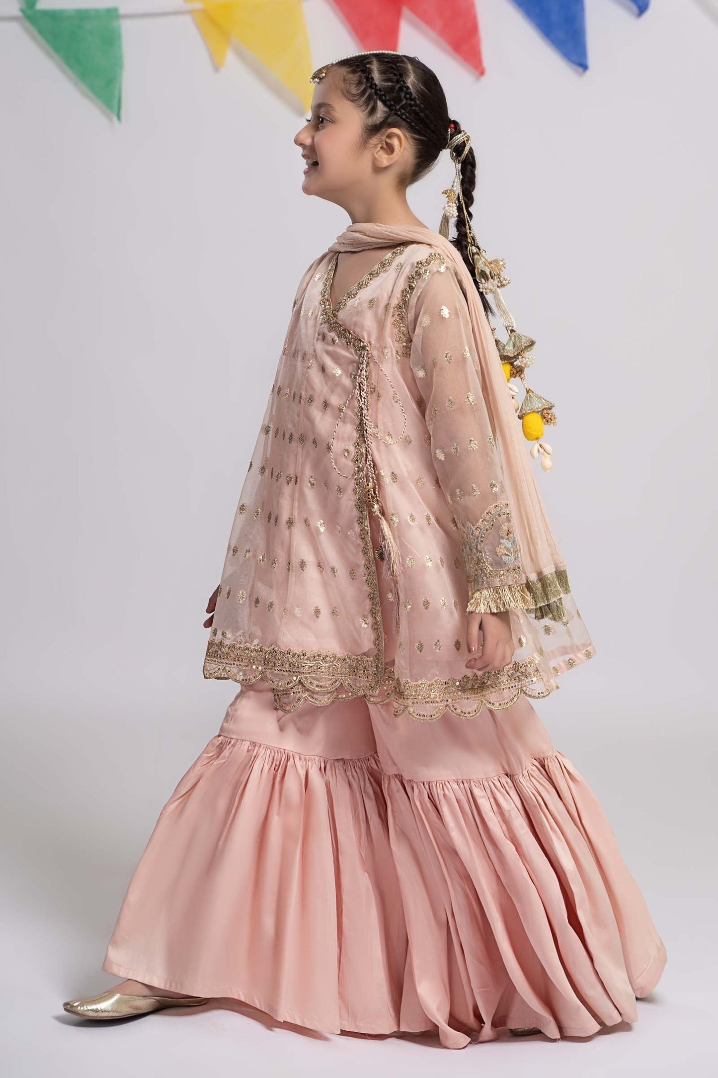 Maria B | 3 Piece Embroidered Organza Suit | MKS-EF24-18 - Libasekhas
