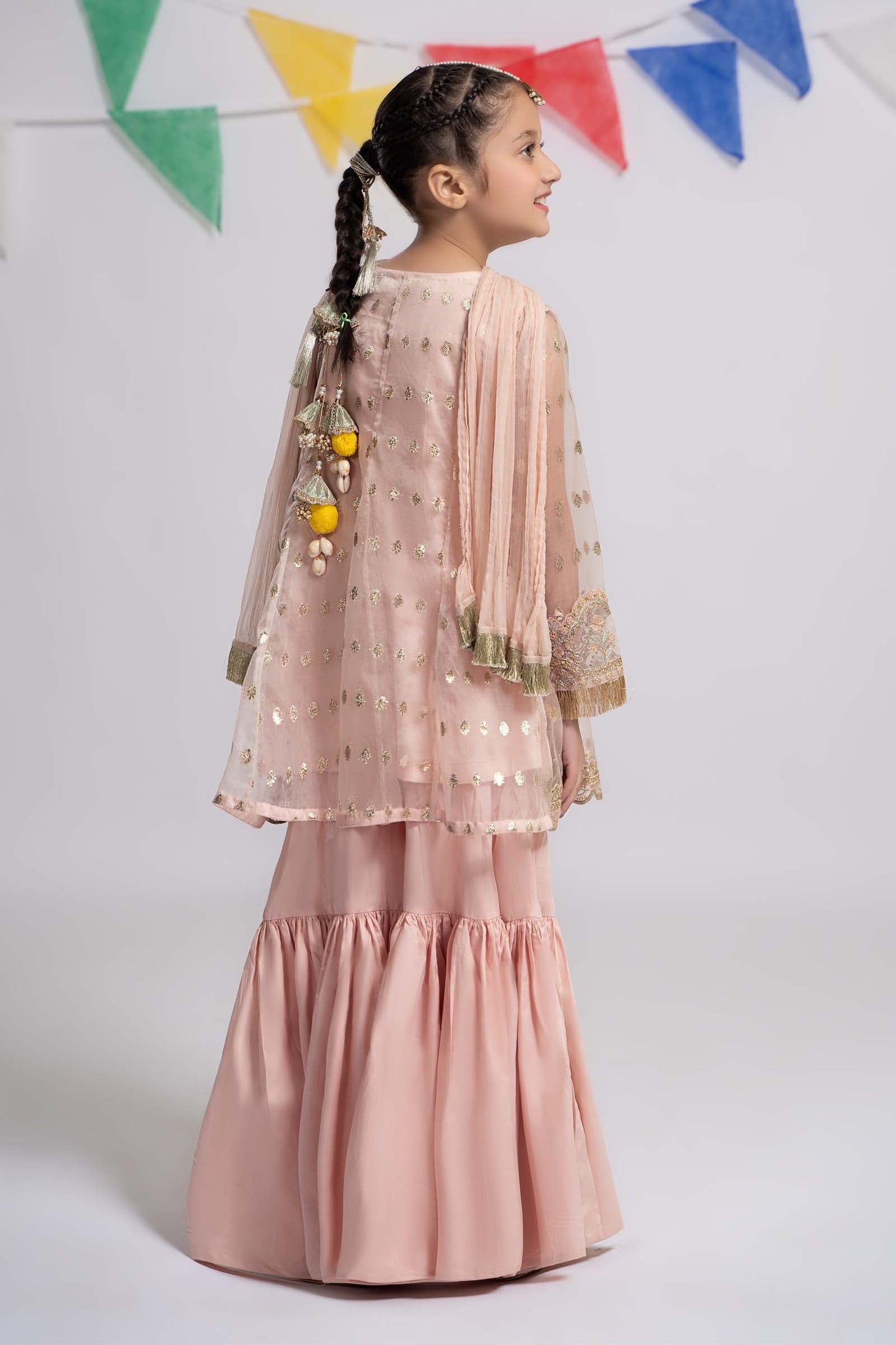 Maria B | 3 Piece Embroidered Organza Suit | MKS-EF24-18 - Libasekhas