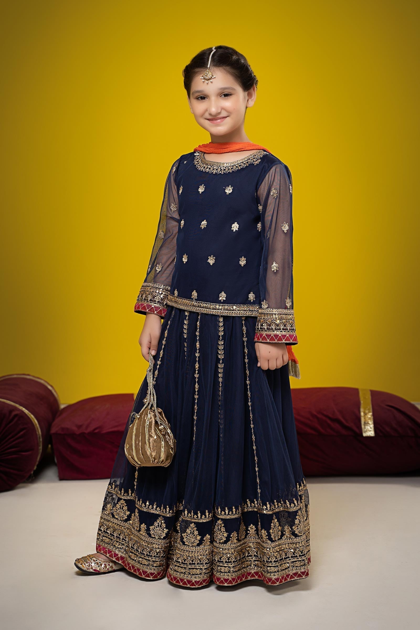 Maria B | Suit Navy Blue MKS-W23-35 - Libasekhas
