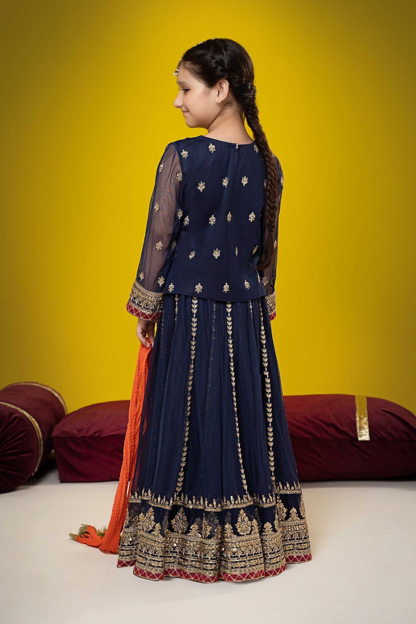 Maria B | Suit Navy Blue MKS-W23-35 - Libasekhas