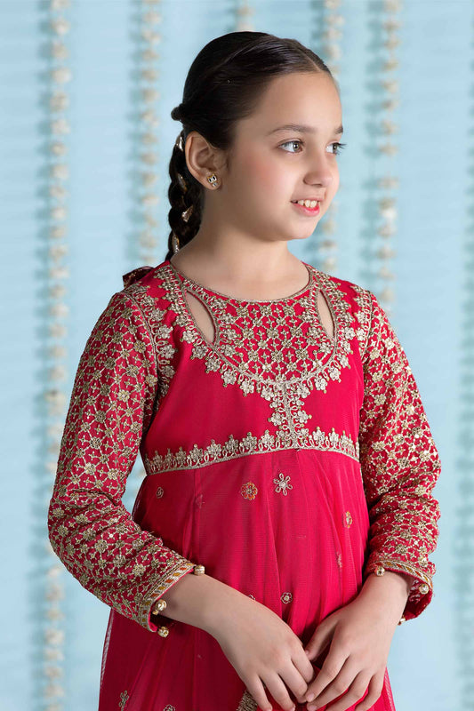 Maria B | 3 Piece Embroidered Net Suit | MKS-EA24-02 - Libasekhas