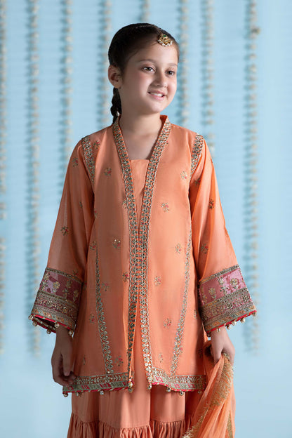 Maria B | 3 Piece Embroidered Paper Cotton Suit | MKS-EA24-04 - Libasekhas