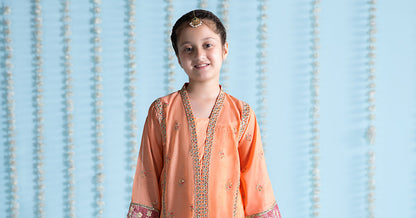 Maria B | 3 Piece Embroidered Paper Cotton Suit | MKS-EA24-04 - Libasekhas