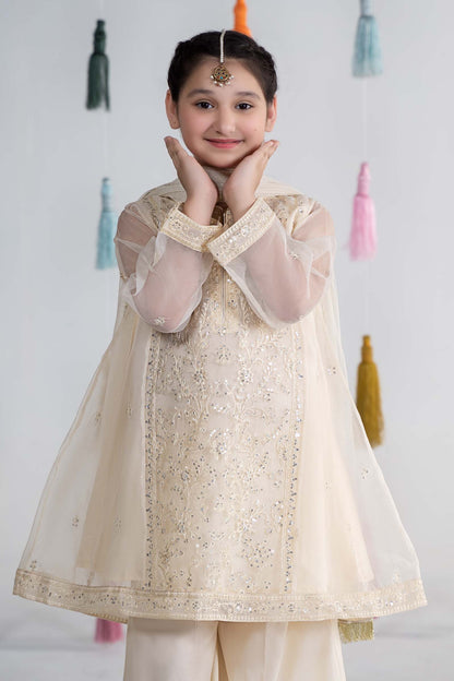 Maria B | 3 Piece Embroidered Organza Suit | MKS-EA24-25 - Libasekhas