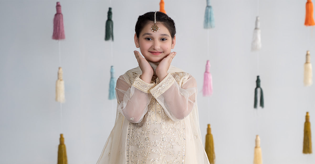 Maria B | 3 Piece Embroidered Organza Suit | MKS-EA24-25 - Libasekhas