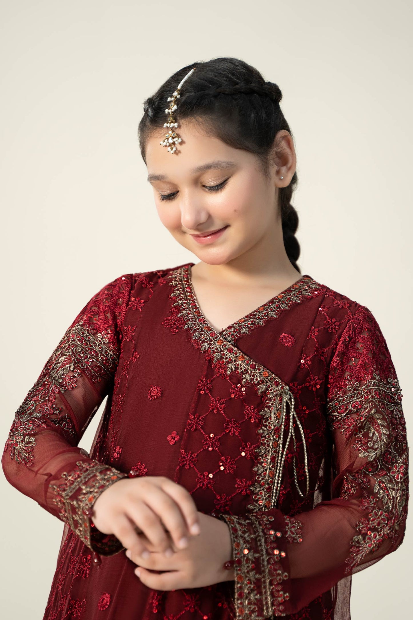 Maria B | 3 Piece Embroidered Suit | MKS-EF23-32R1 - Libasekhas