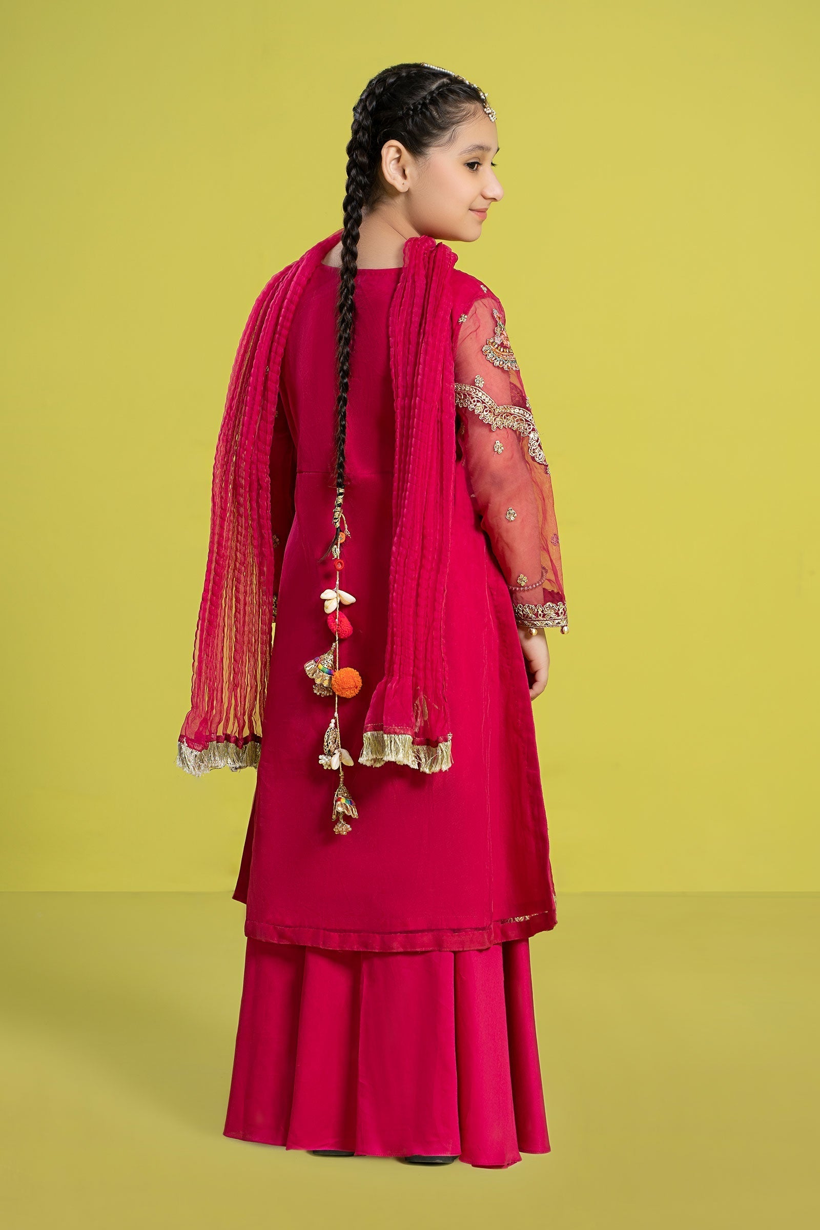 Maria B | 3 Piece Embroidered Organza Suit | MKS-EF24-23 - Libasekhas