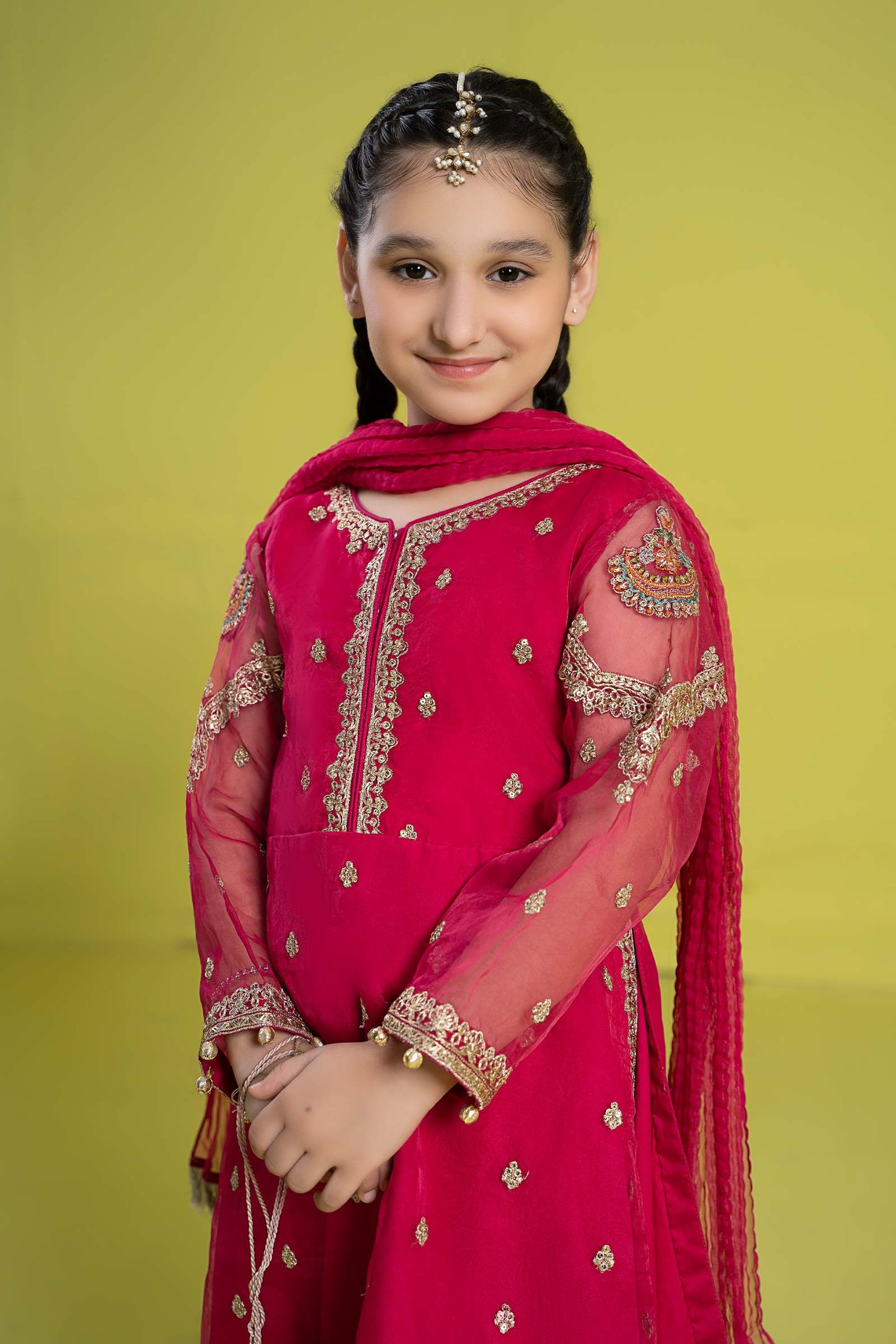 Maria B | 3 Piece Embroidered Organza Suit | MKS-EF24-23 - Libasekhas