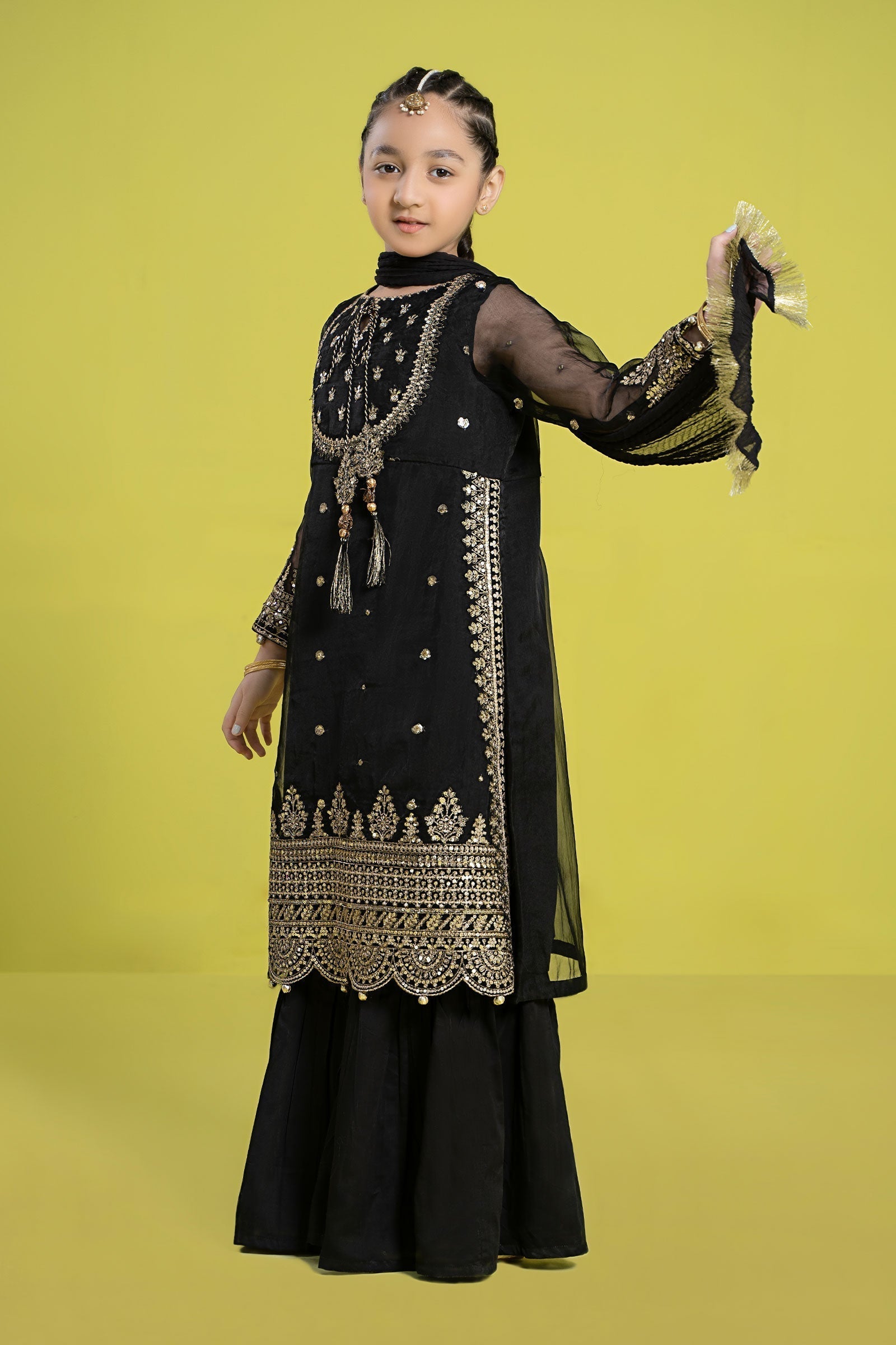 Maria B | 3 Piece Embroidered Organza Suit | MKS-EF24-37 - Libasekhas