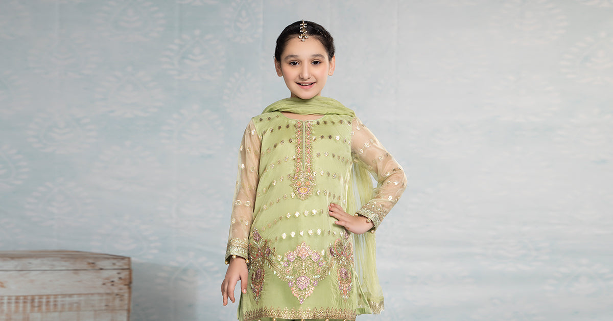 Maria B | 3 Piece Embroidered Organza Suit | MKS-EF24-45 - Libasekhas