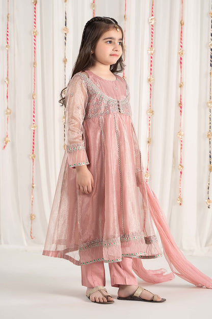 Maria B | 3 Piece Embroidered Zari Net Suit | MKS-EF25-01 - Libasekhas