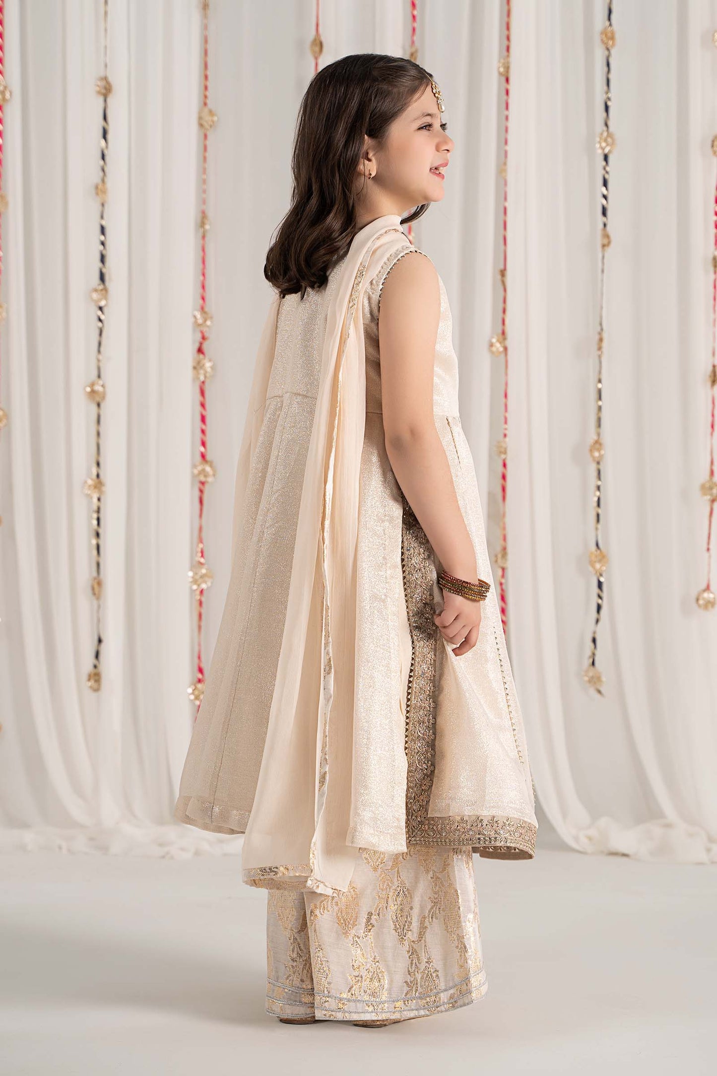Maria B | 3 Piece Embroidered Cotton Staple Zari Suit | MKS-EF25-04 - Libasekhas
