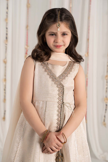 Maria B | 3 Piece Embroidered Cotton Staple Zari Suit | MKS-EF25-04 - Libasekhas