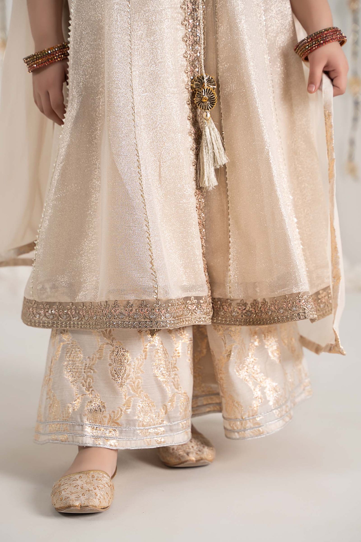 Maria B | 3 Piece Embroidered Cotton Staple Zari Suit | MKS-EF25-04 - Libasekhas