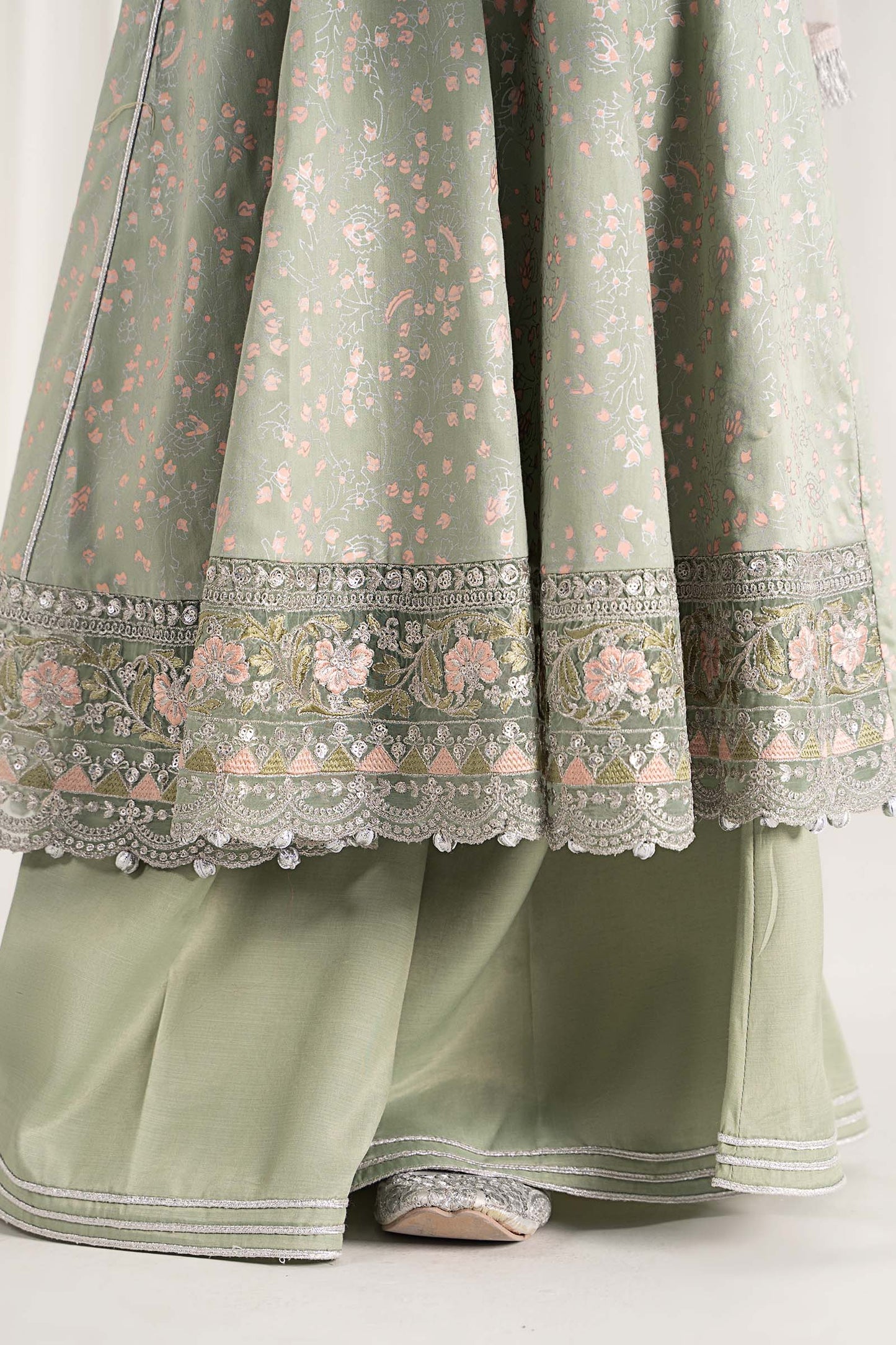 Maria B | 3 Piece Embroidered Cotton Satin Suit | MKS-EF25-08 - Libasekhas
