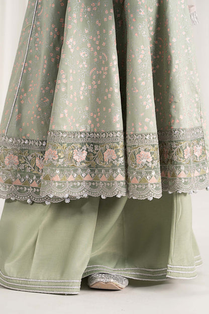 Maria B | 3 Piece Embroidered Cotton Satin Suit | MKS-EF25-08 - Libasekhas