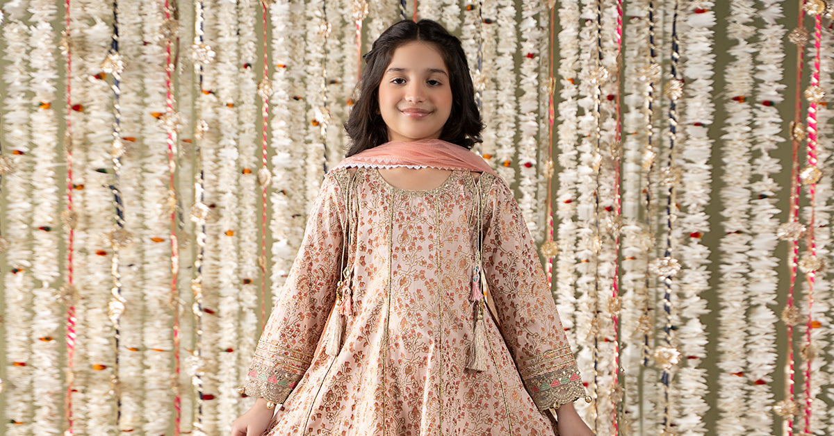 Maria B | 3 Piece Embroidered Cotton Satin Suit | MKS-EF25-08 - Libasekhas