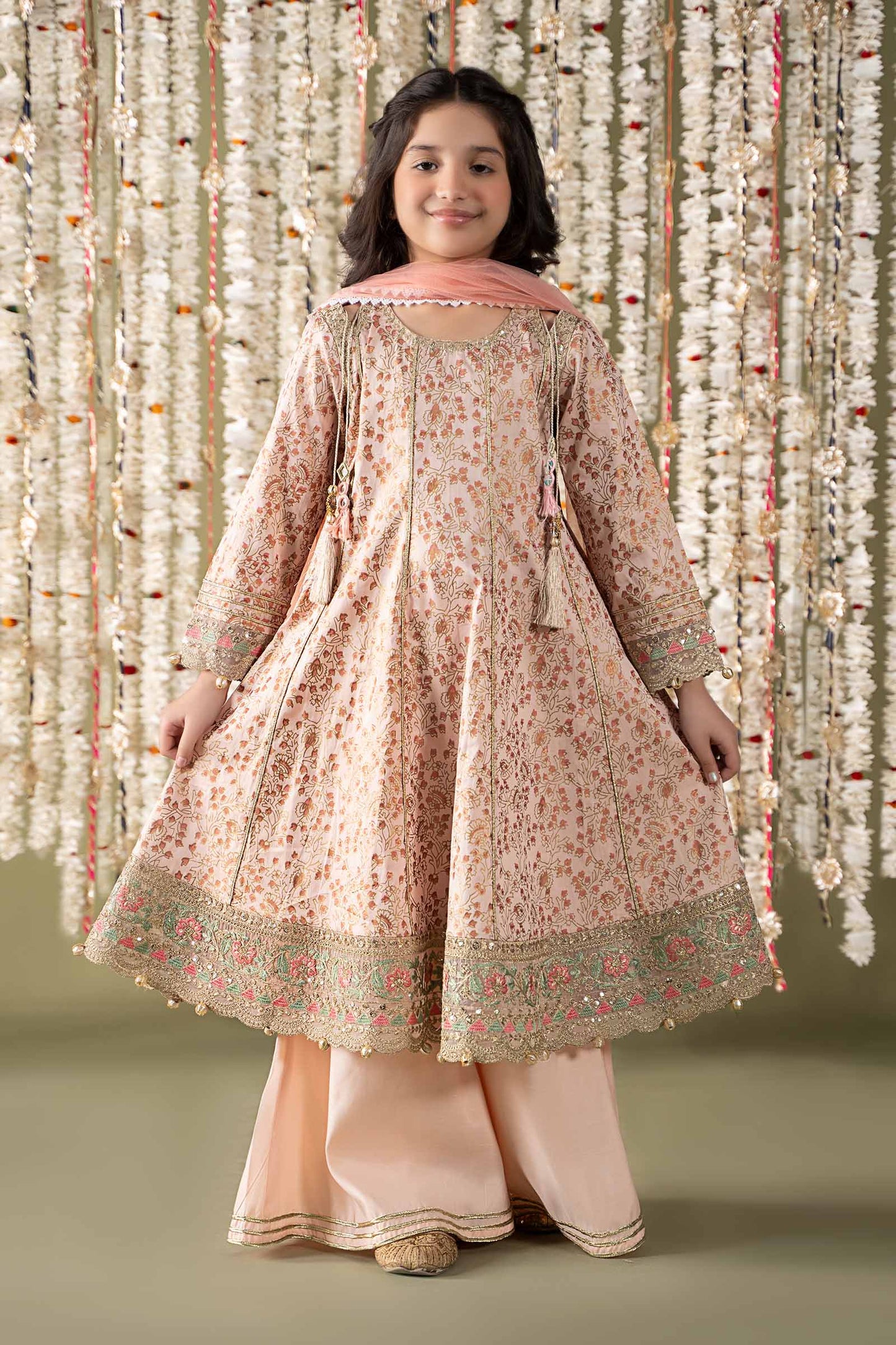Maria B | 3 Piece Embroidered Cotton Satin Suit | MKS-EF25-08 - Libasekhas