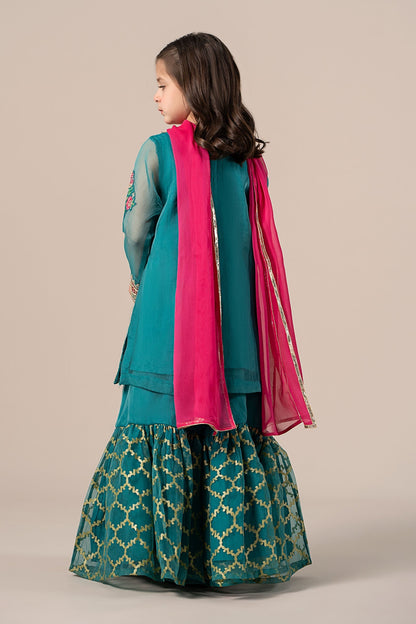 Maria B | 3 Piece Embroidered Organza Suit | MKS-EF25-16 - Libasekhas